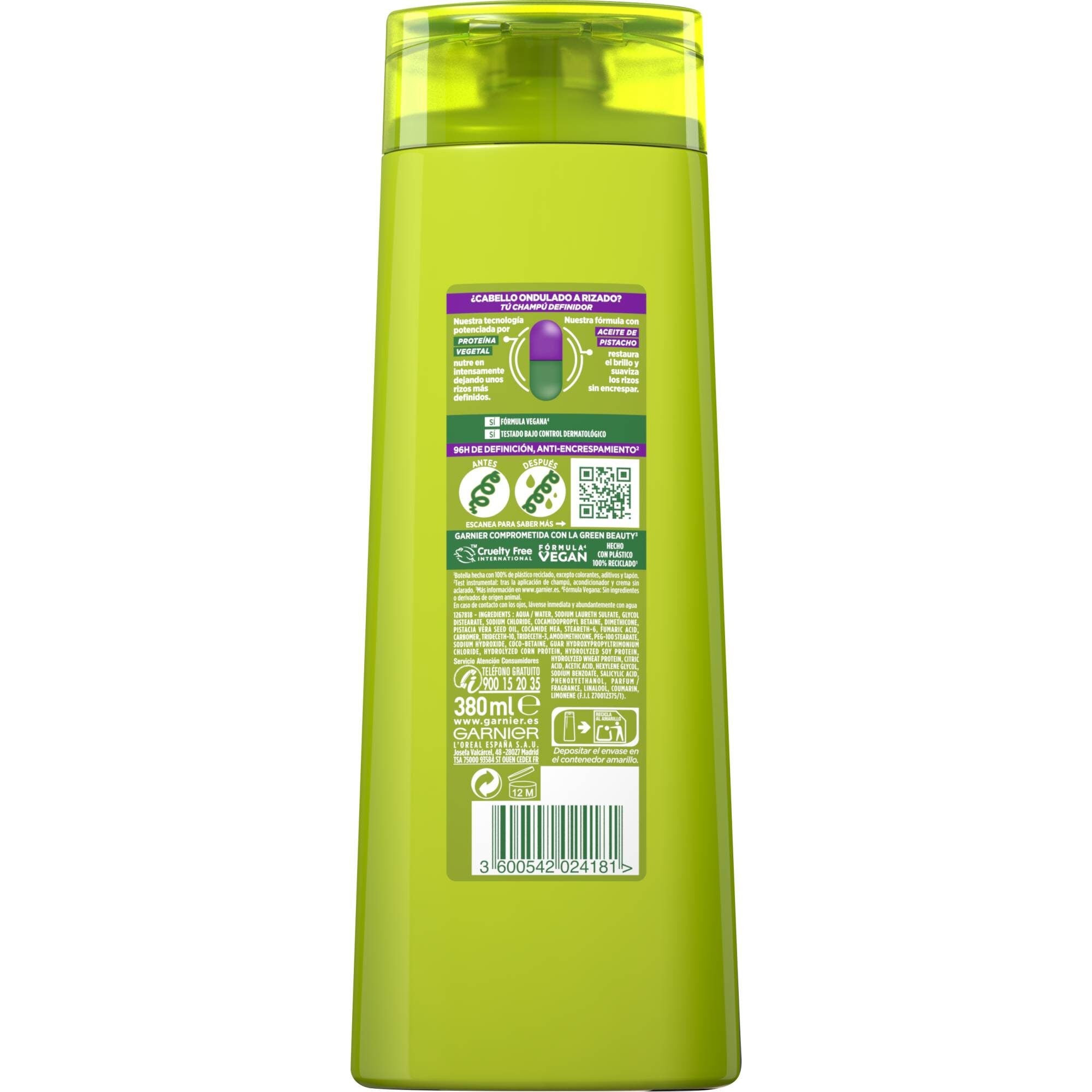 Champú hidra rizo Fructis 360ml