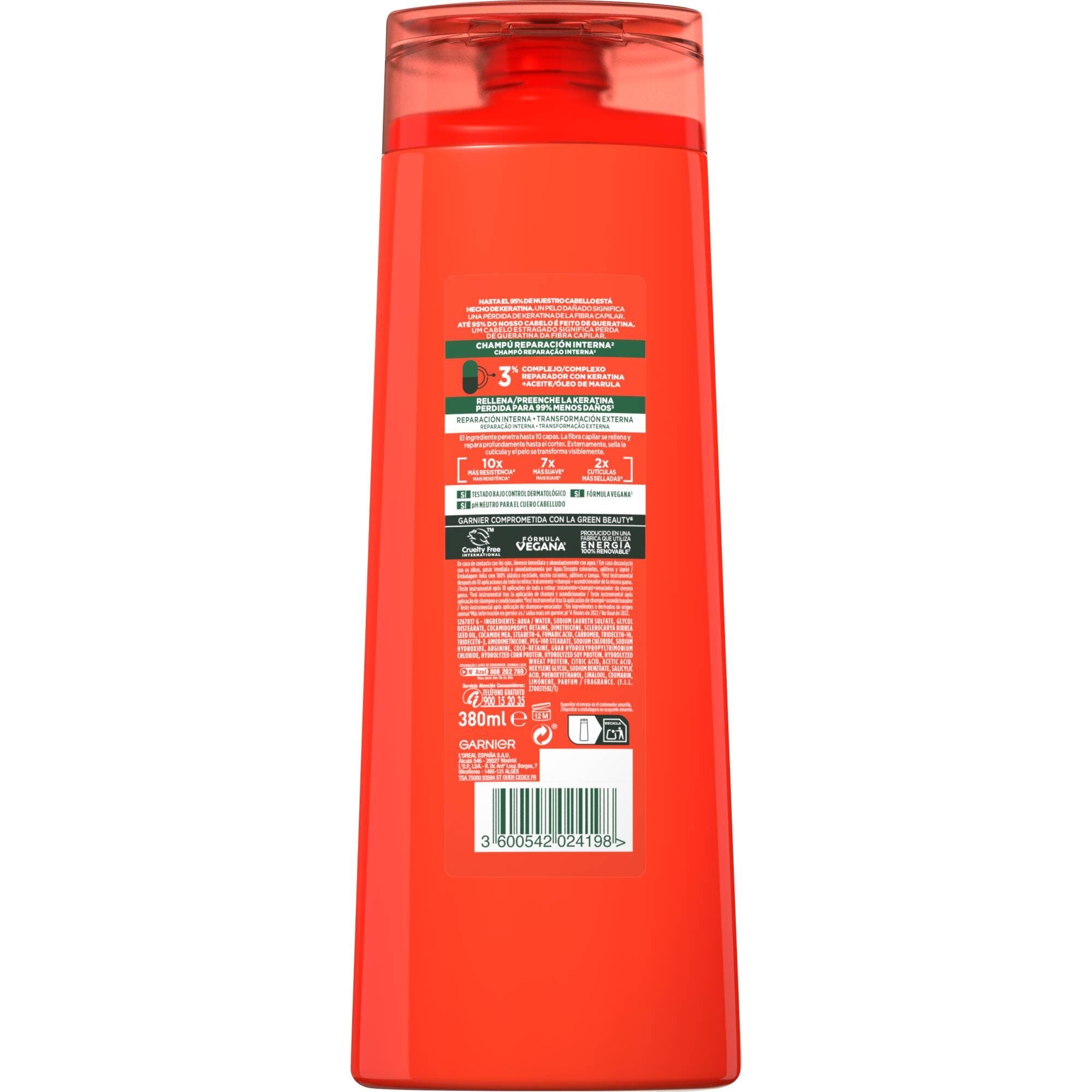 Champú adios daños Fructis 380ml