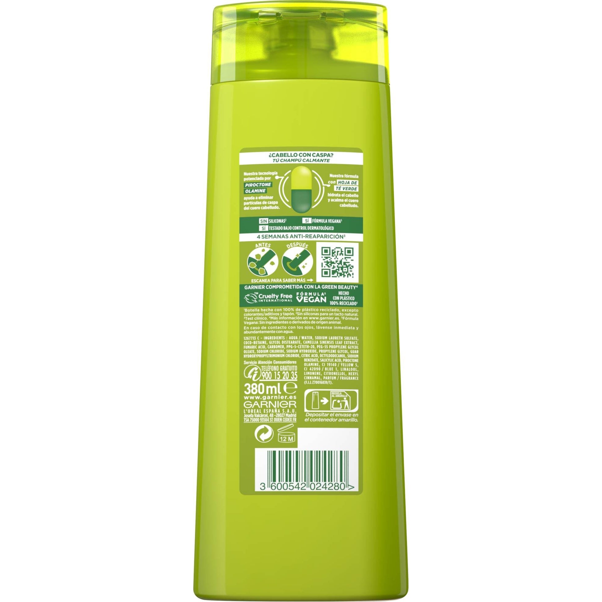 Champú anti caspa Fructis 380ml