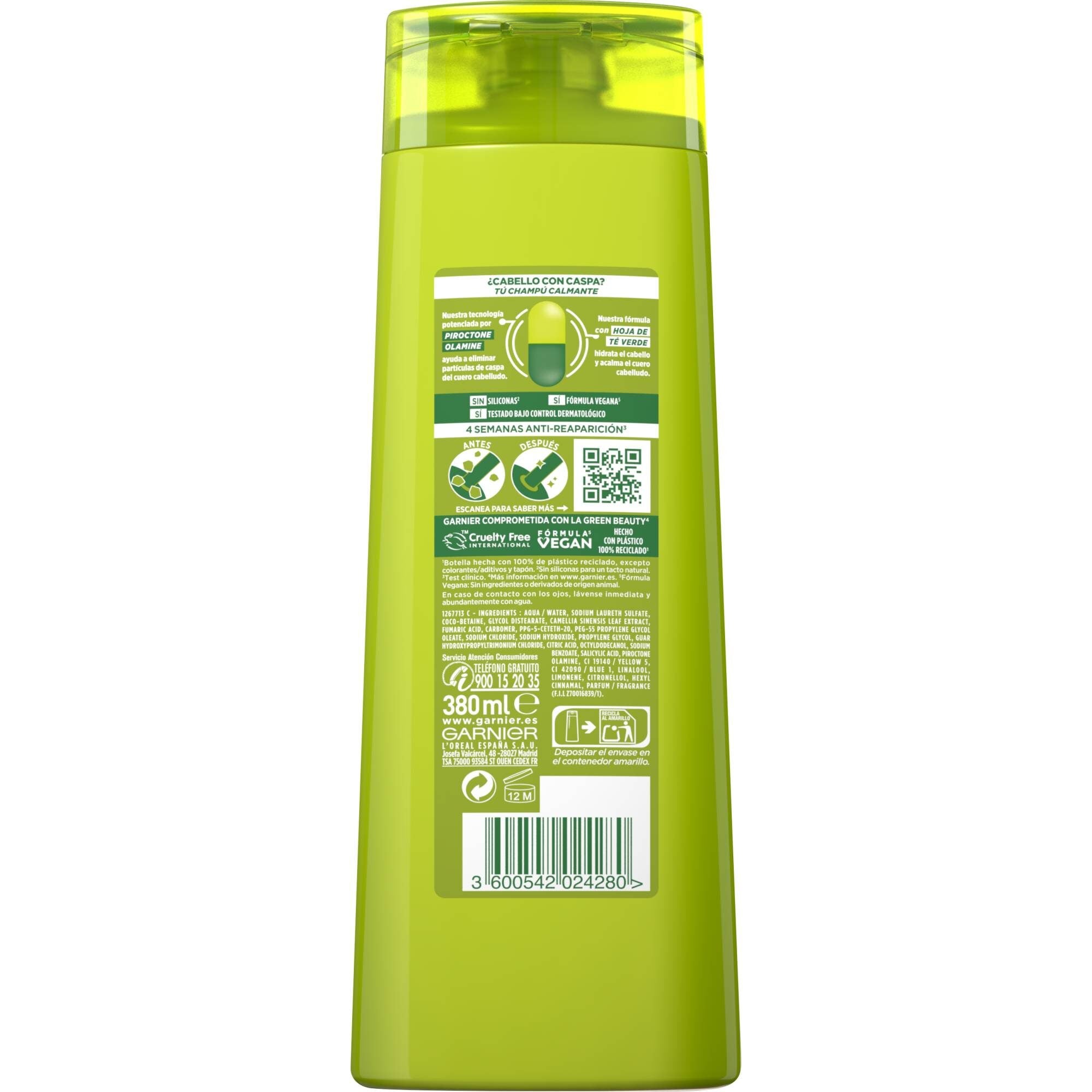 Champú anti caspa Fructis 380ml