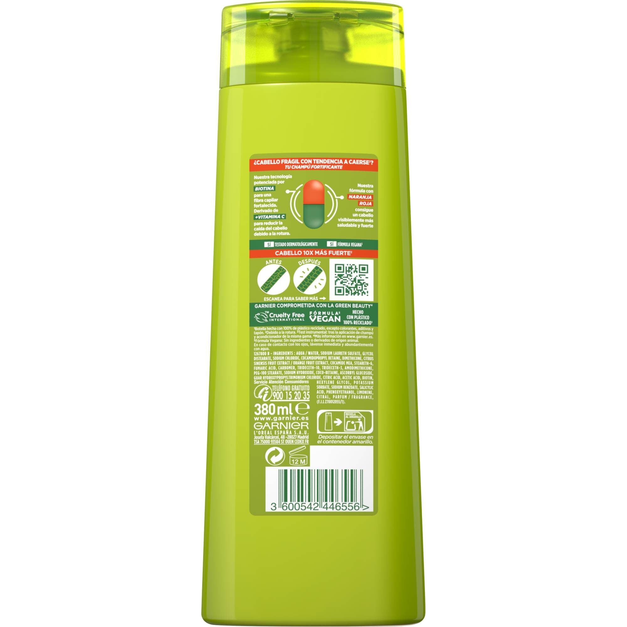 Champú vitamina force Fructis 380ml
