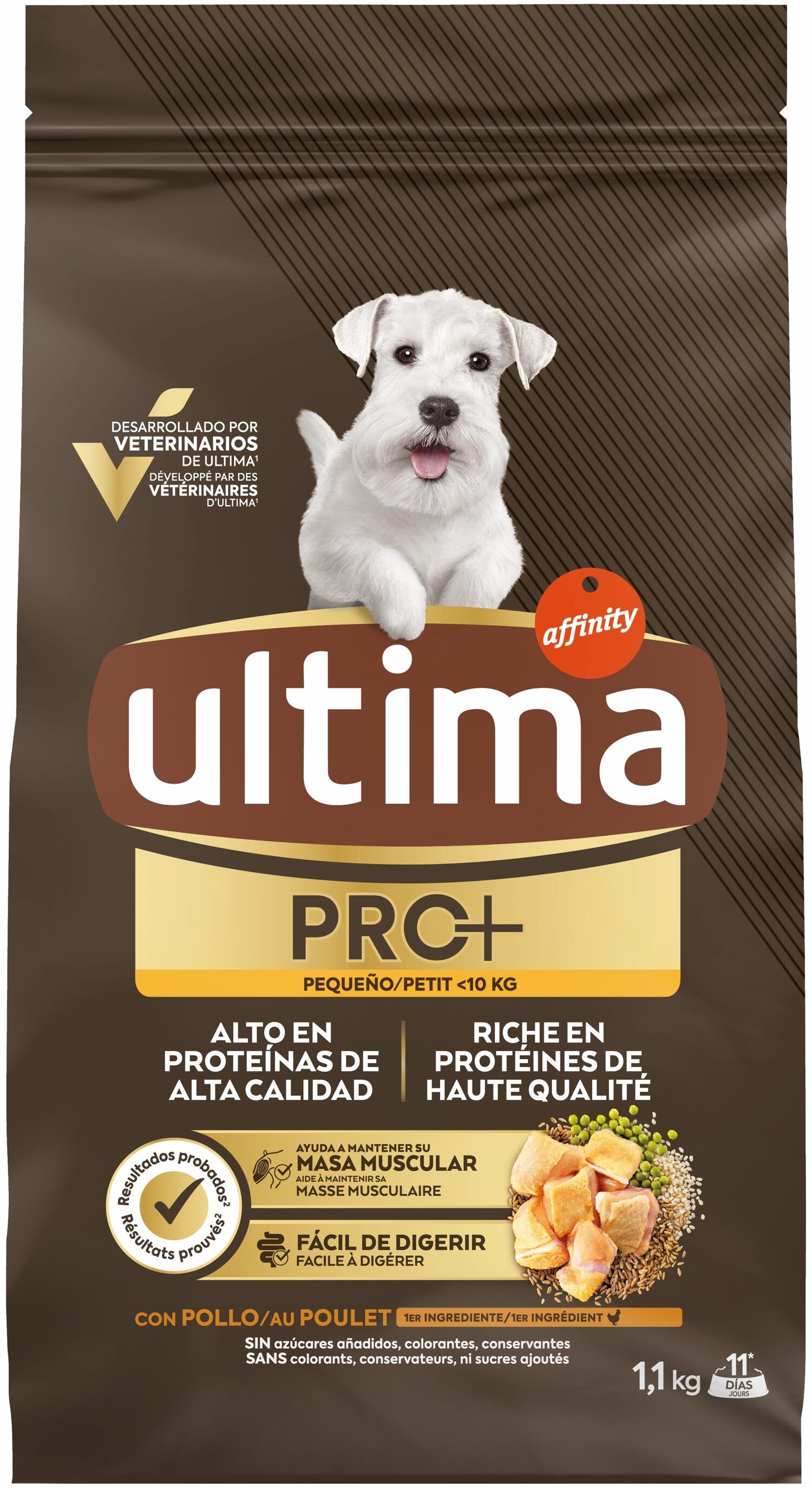 Comida seca perro pollo Ultima pro 1.1 k