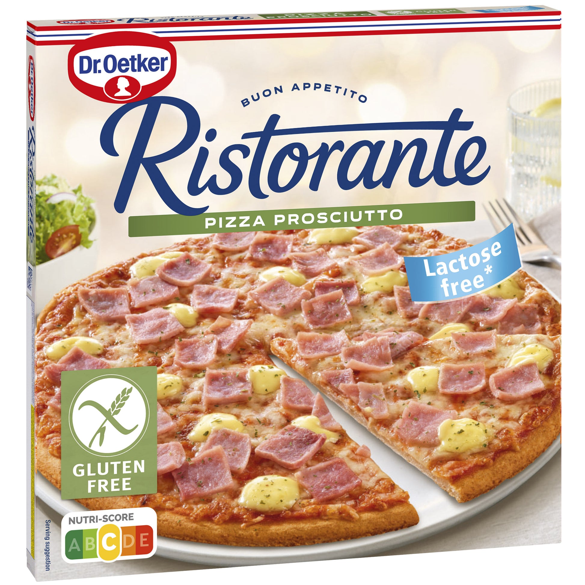 Pizza prosciutto s/gluten Dr oetker 345g