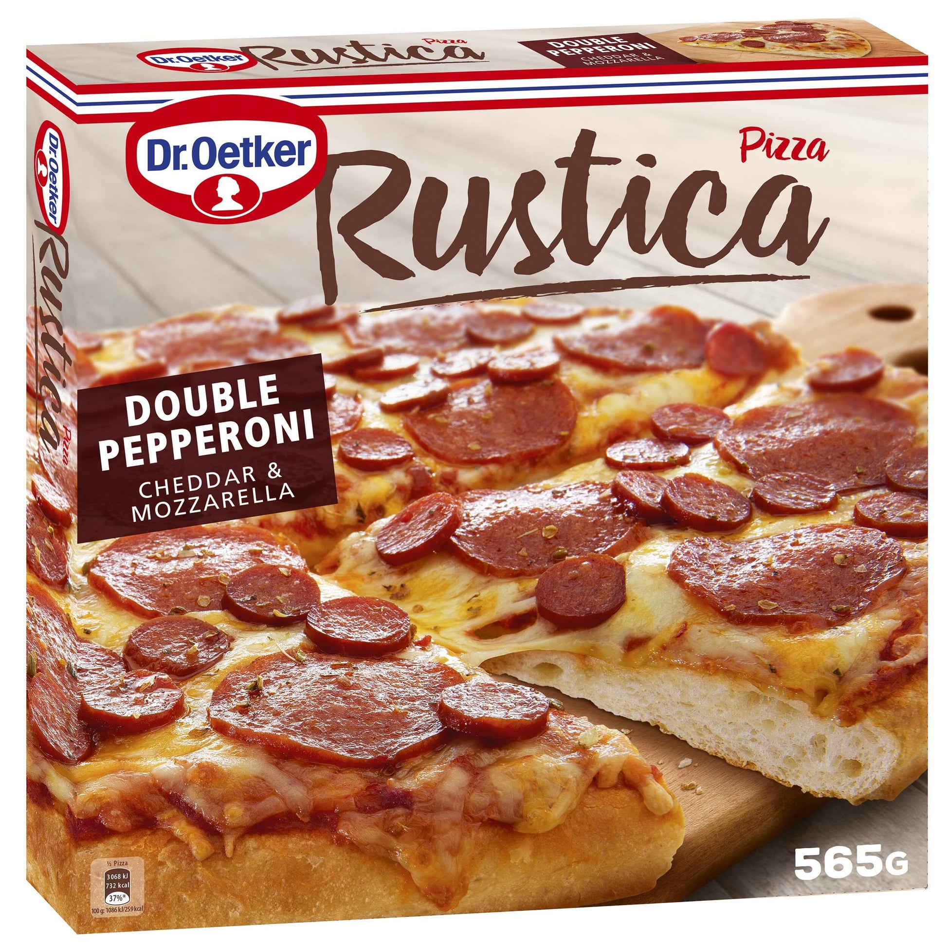 Pizza rustica pepperoni Dr oetker 565g