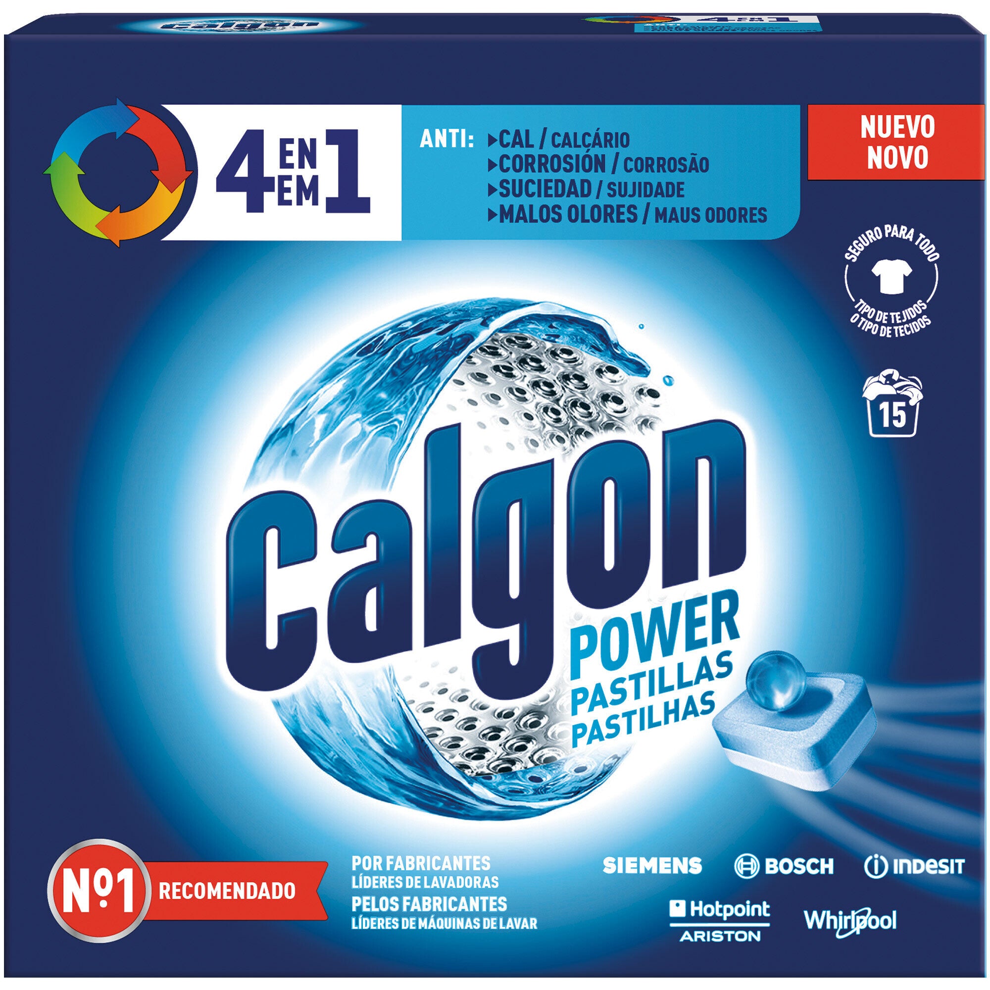Descalificador antical pastilla Calgon 15u