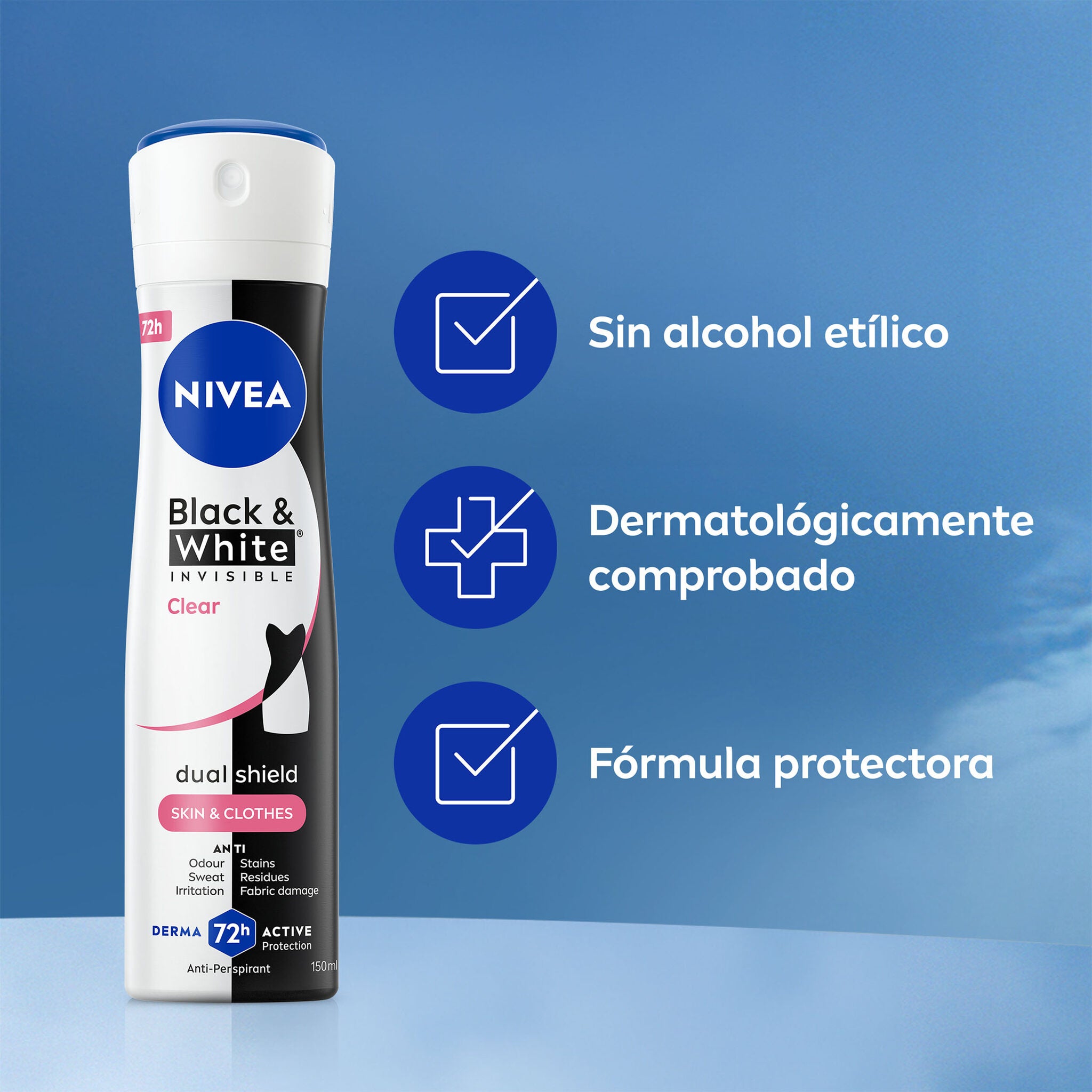 Desodorante spray inv black&white Nivea 200ml