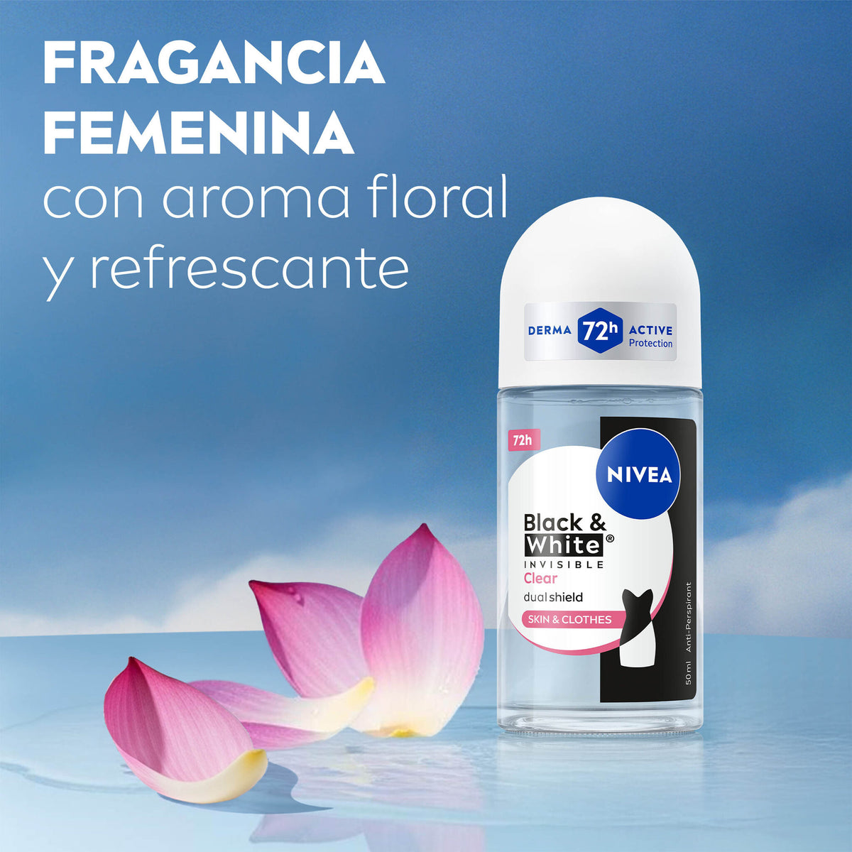 Desodorante rollon black&white woman Nivea 50ml