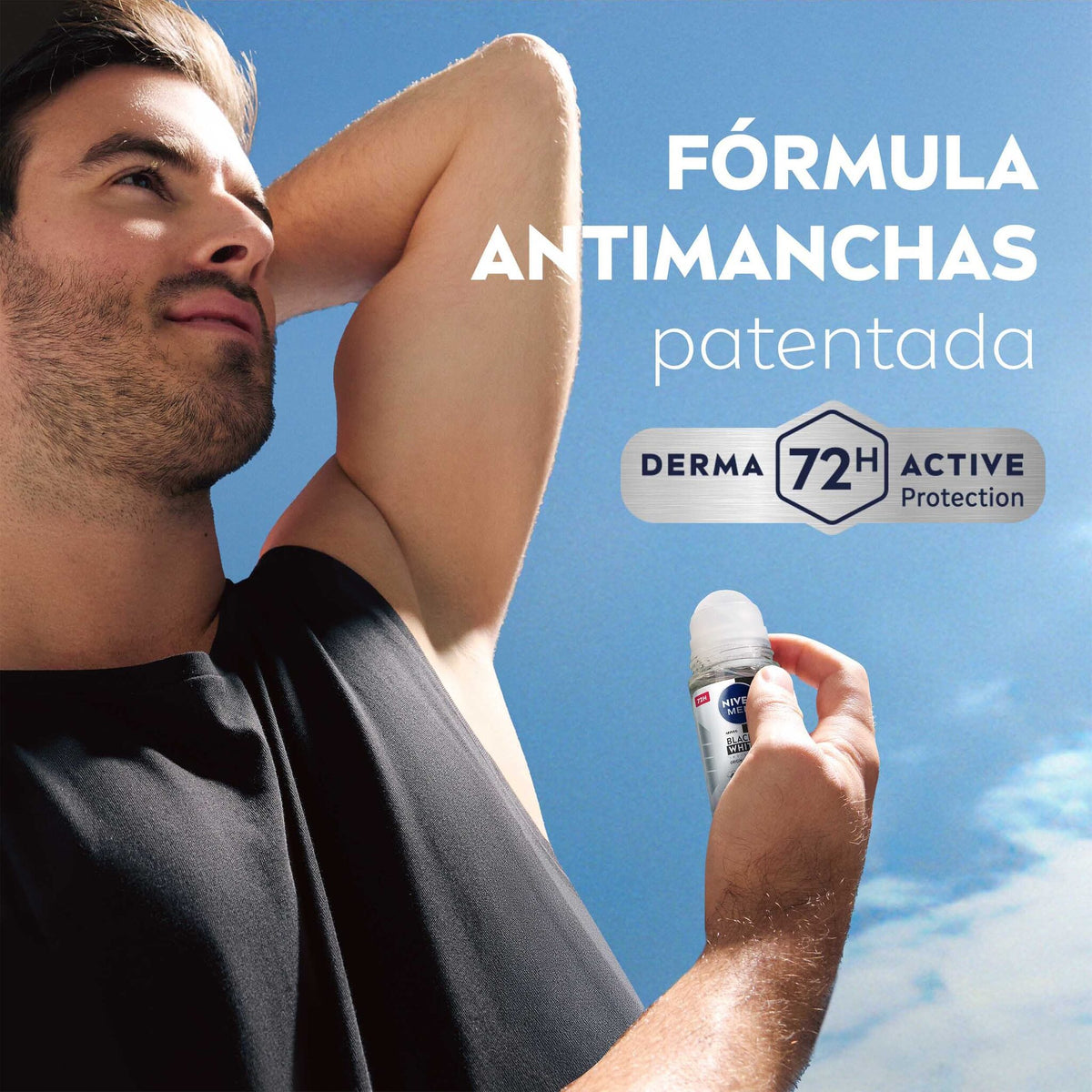 Desodorante rollon black&white men Nivea 50ml