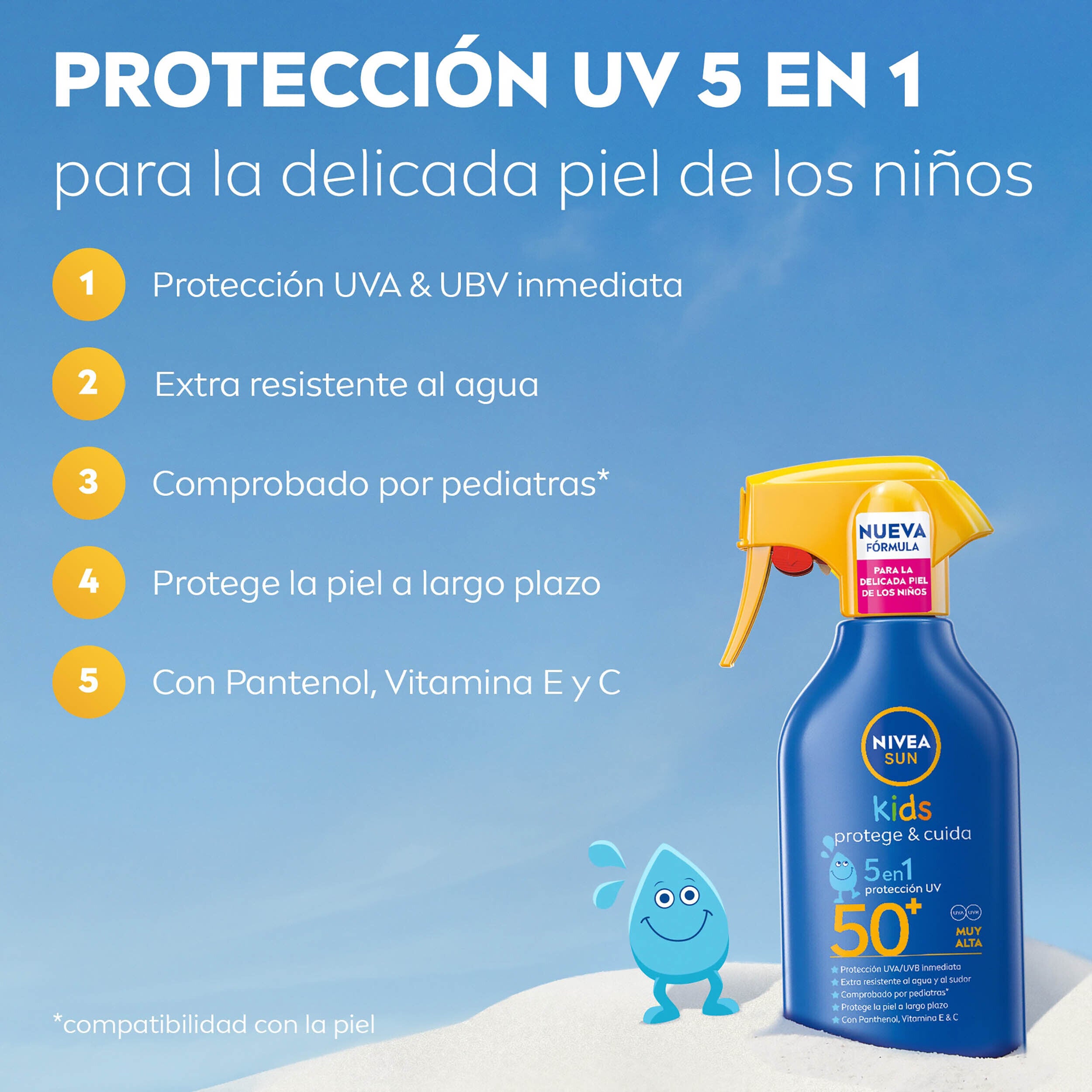 Spray solar niño s fp50 Nivea 270ml