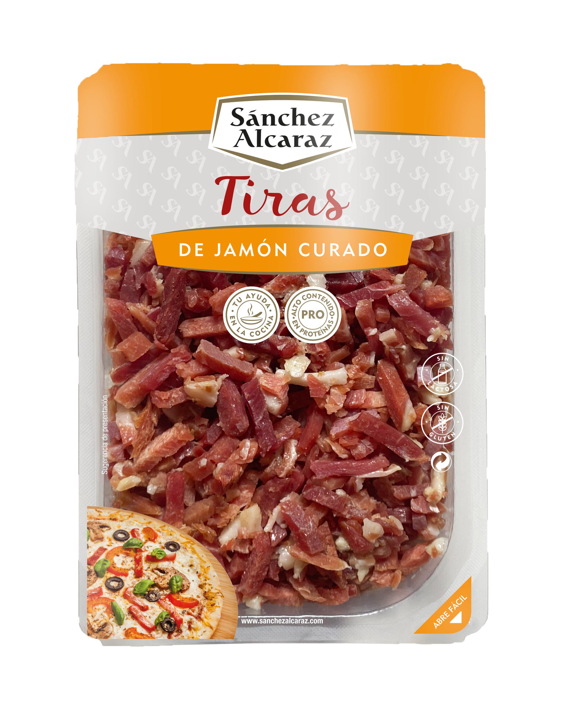 Jamon curado en tiras Sánchez Alcaraz 150g