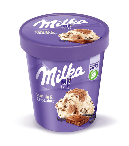 Tarrina vainilla y chocolate Milka 425ml La Despensa