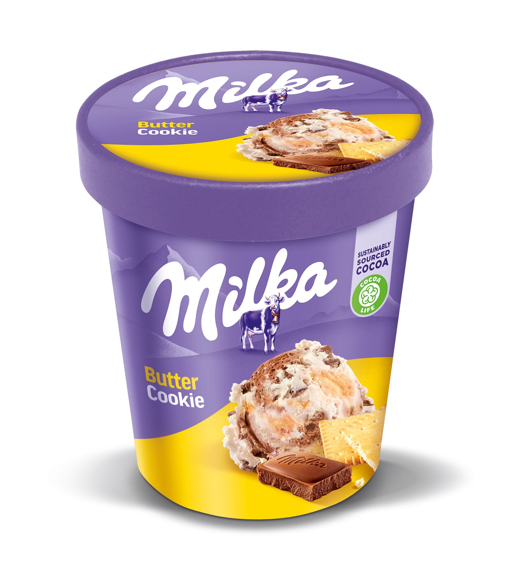 Tarrina butter cookie Milka 425ml