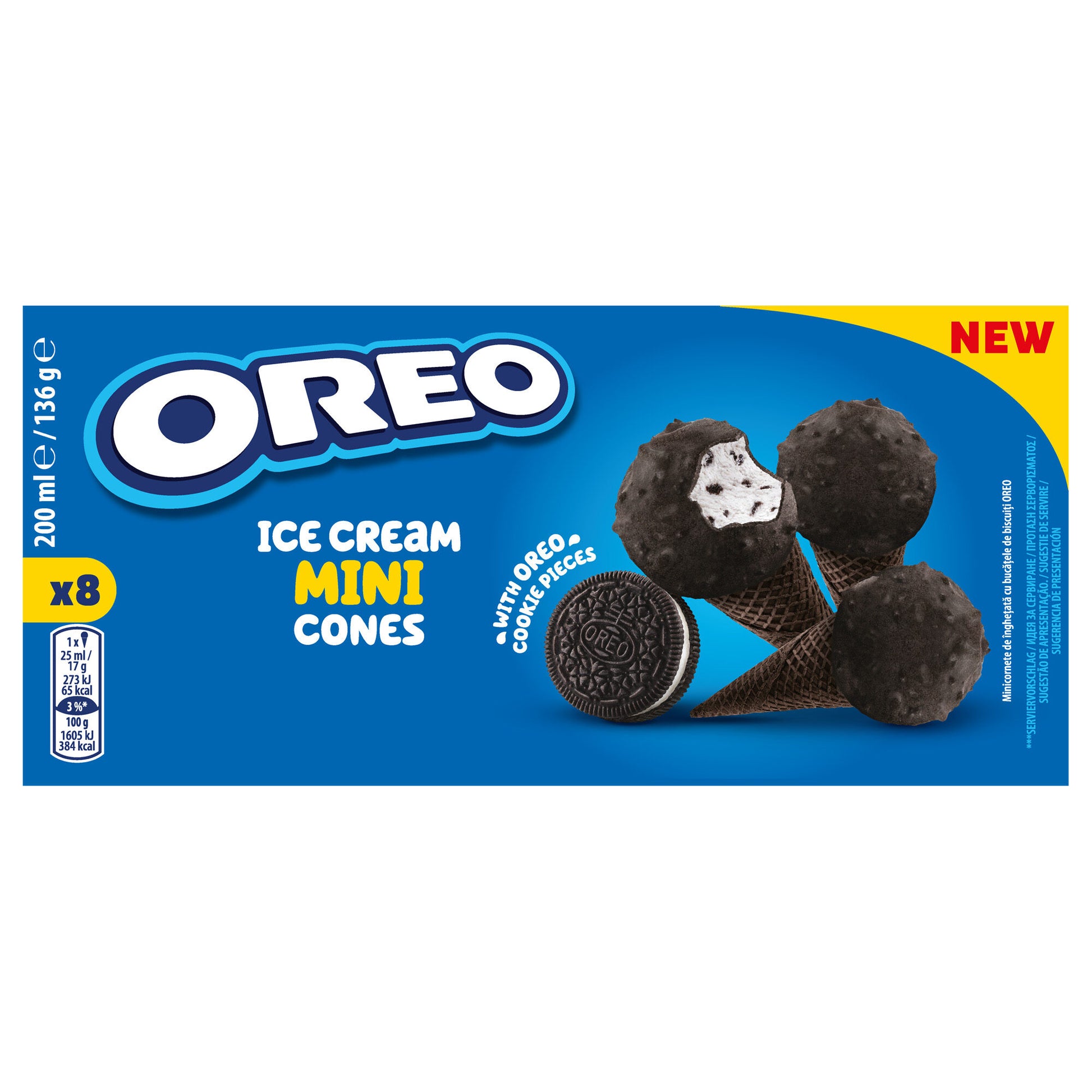 Cono mini Oreo p8x25ml