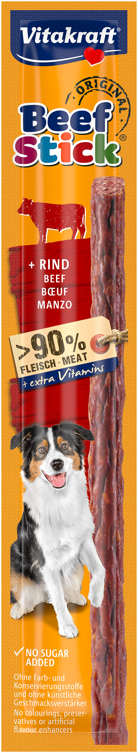 Snack perro stick buey Vitakraft 12g La Despensa