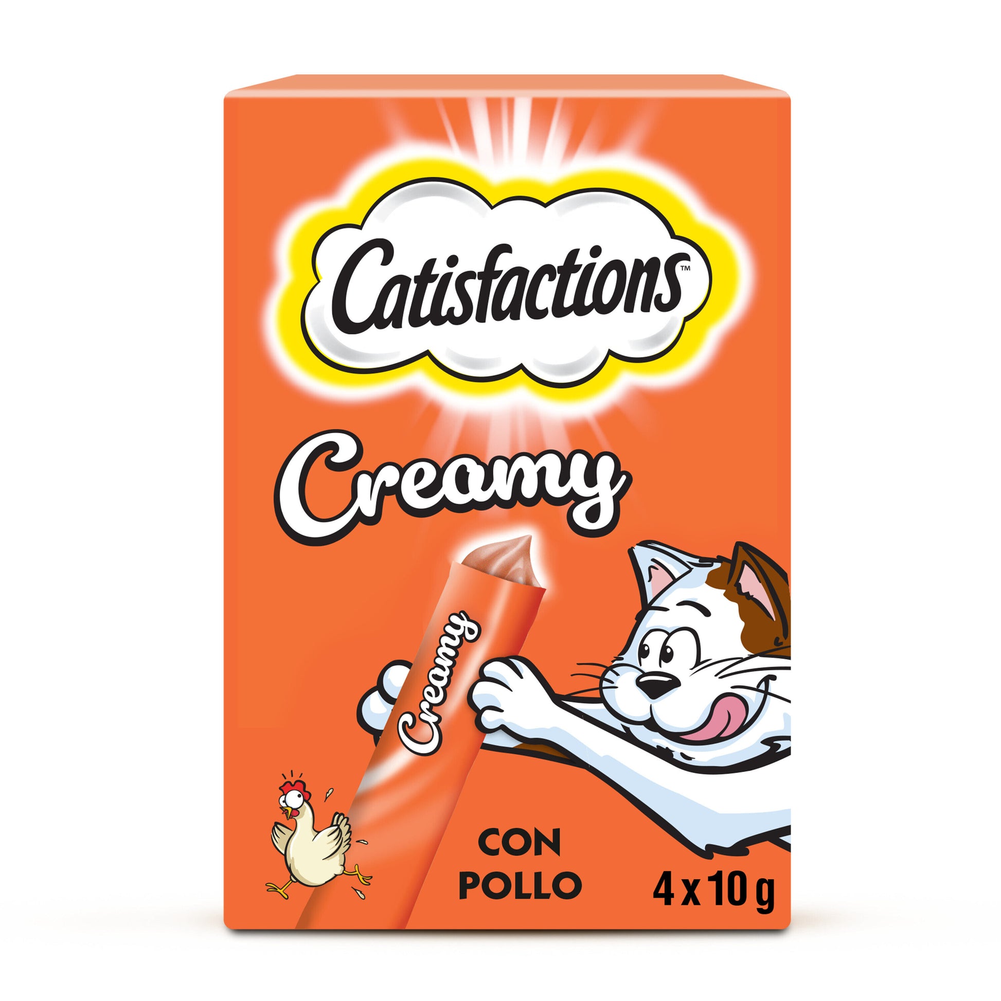 Snacks gato pollo Catisfactions 4u 10g