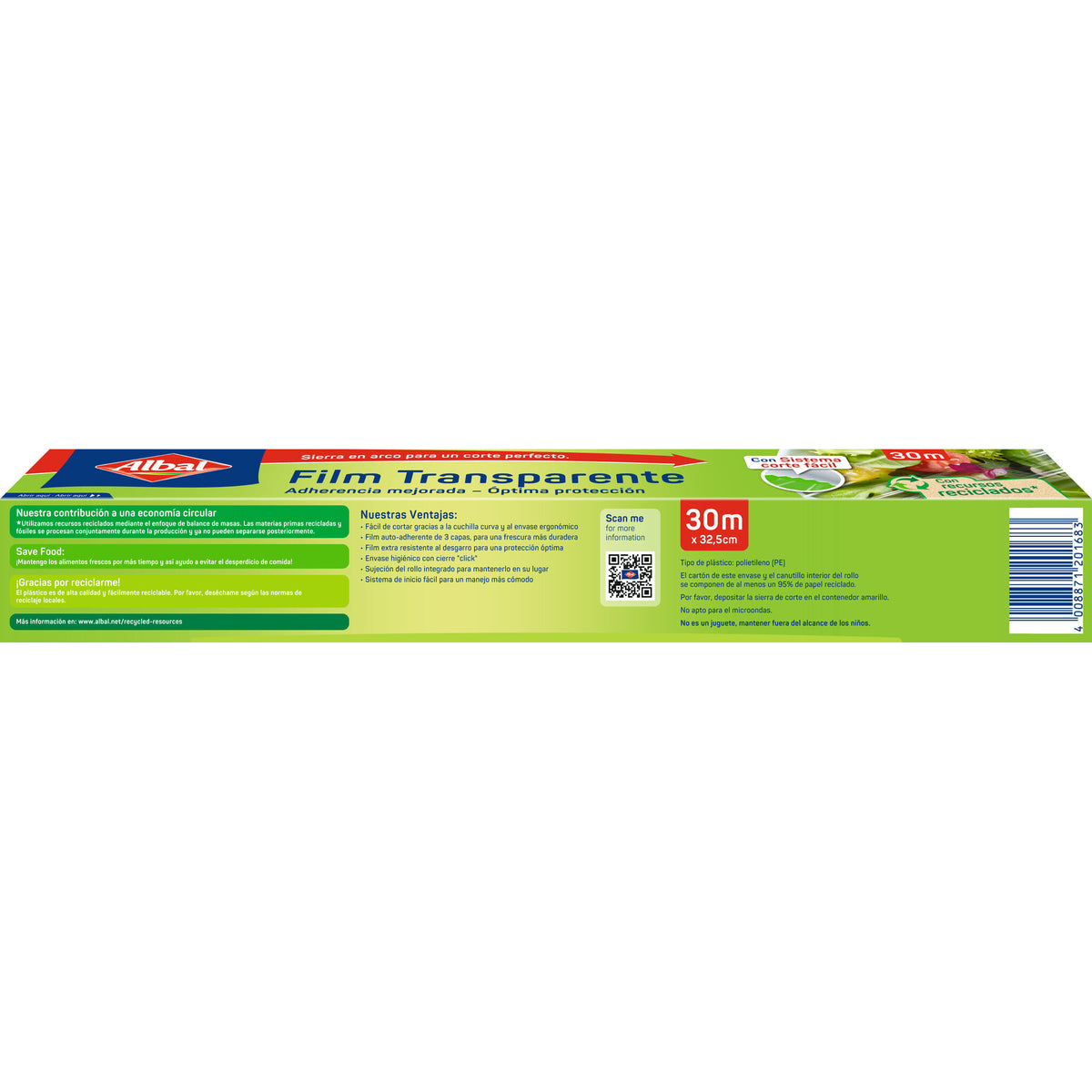 Film transparente aroma Albal 30m