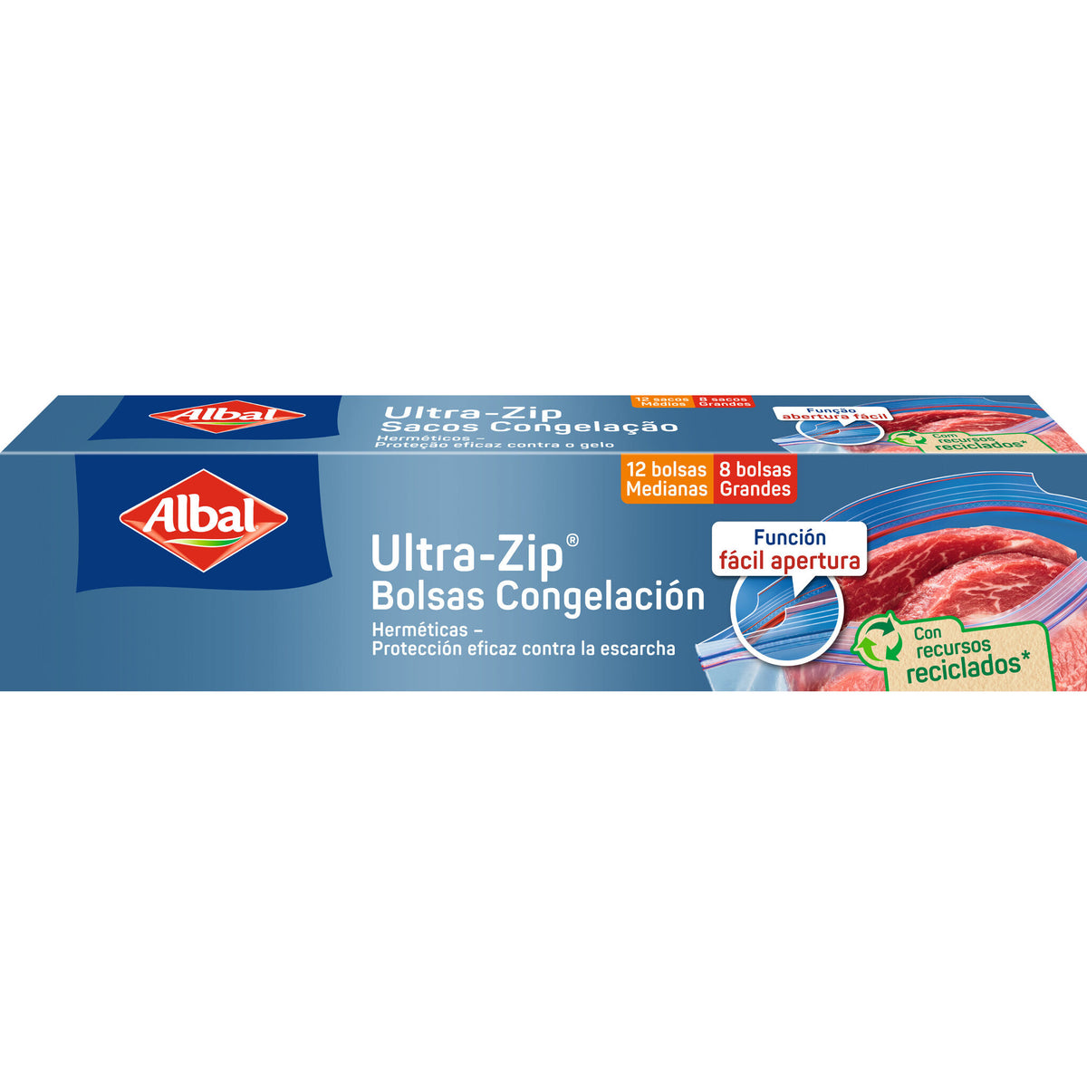 Bolsa congelación ultra-zip 2t Albal 20u