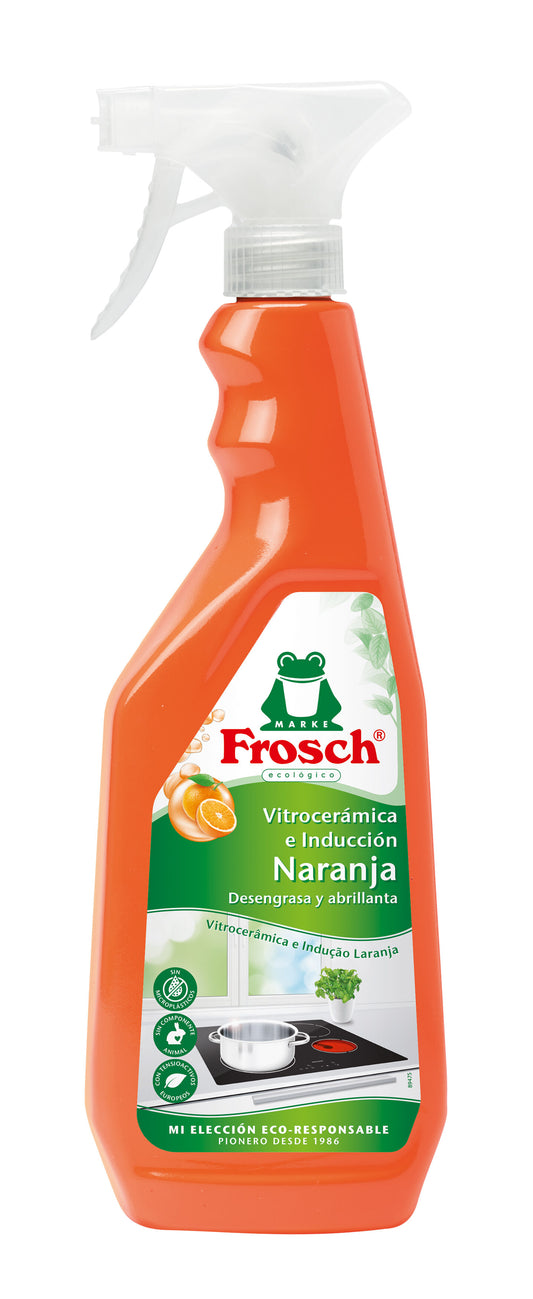 Limpiador vitrocerámica naranja inducción Froggy 750ml La Despensa
