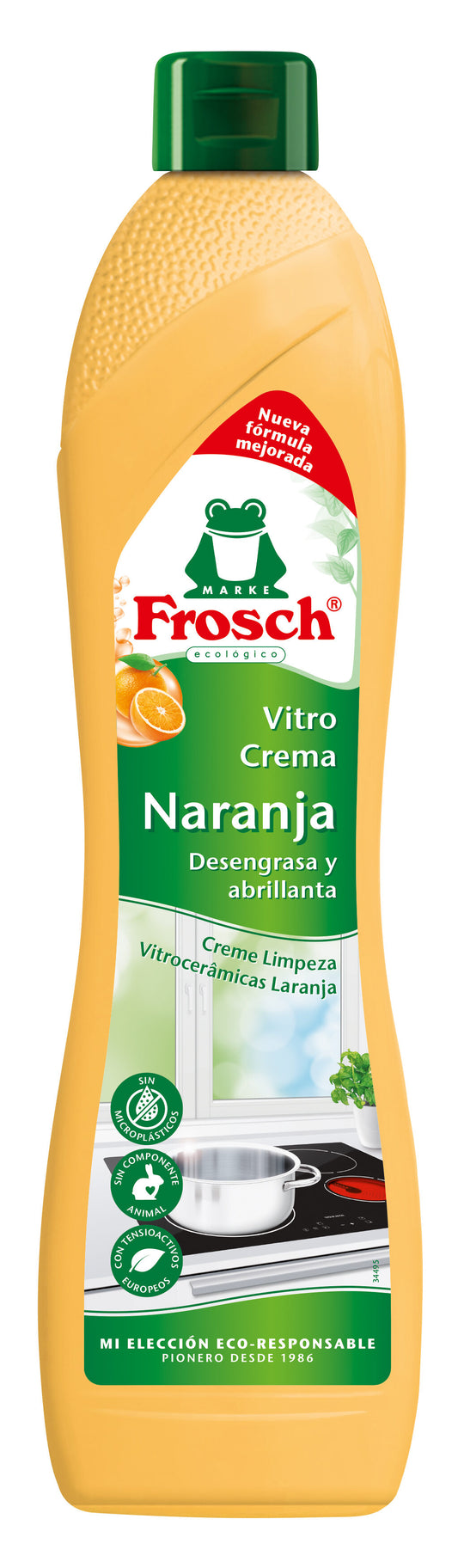 Limpiador vitrocerámica naranja Frosch 500ml La Despensa