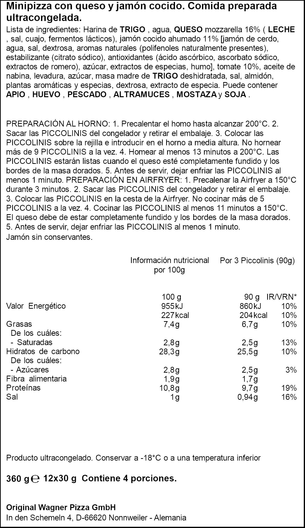 Pan pizza prociutto piccolini Buitoni 270g