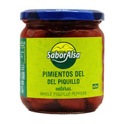 Pimiento piquillo entero extra cristal Saboralsa 260g/escurr