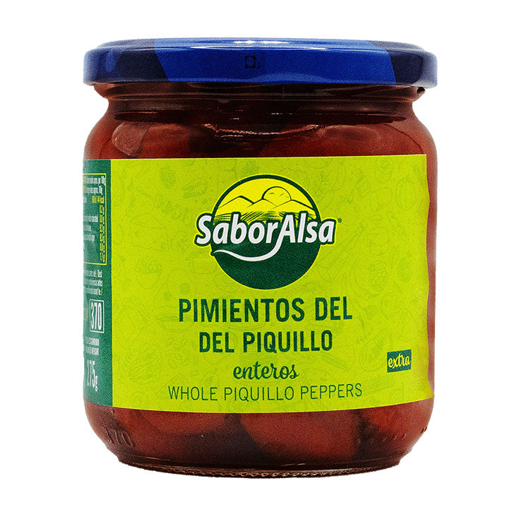 Pimiento piquillo entero extra cristal Saboralsa 260g/escurr