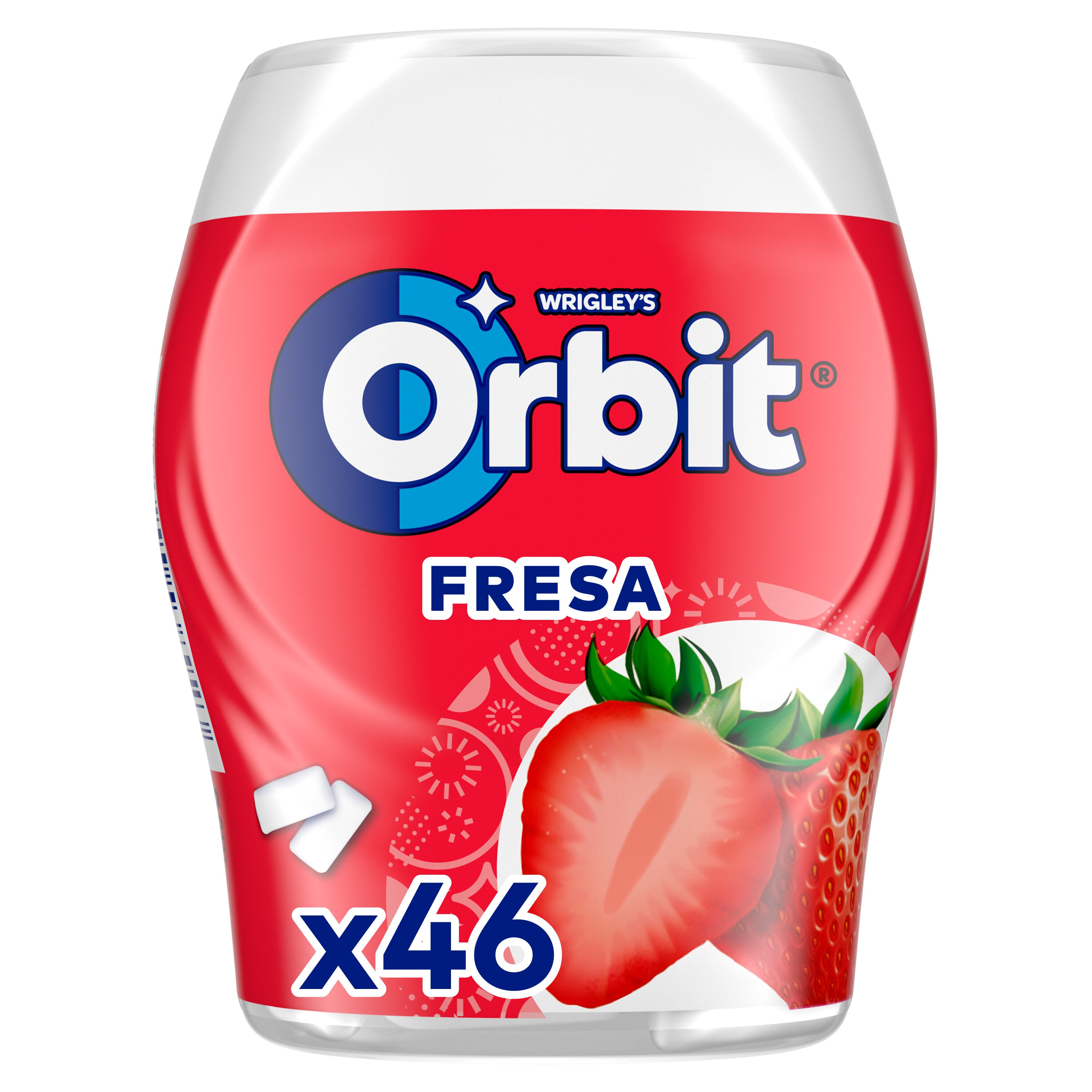 Chicles fresa s/az bote Orbit 46u 64g