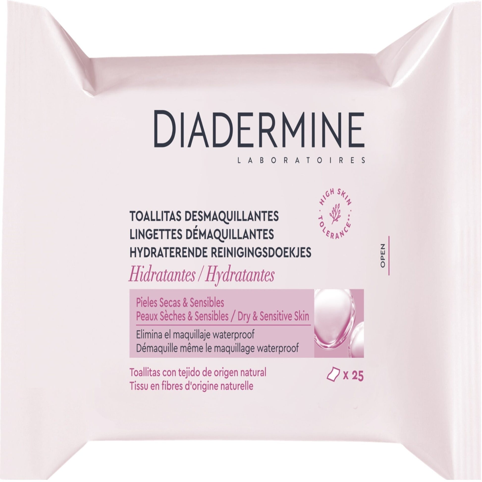 Toallita desmaquillante hidratantes Diadermine 6u