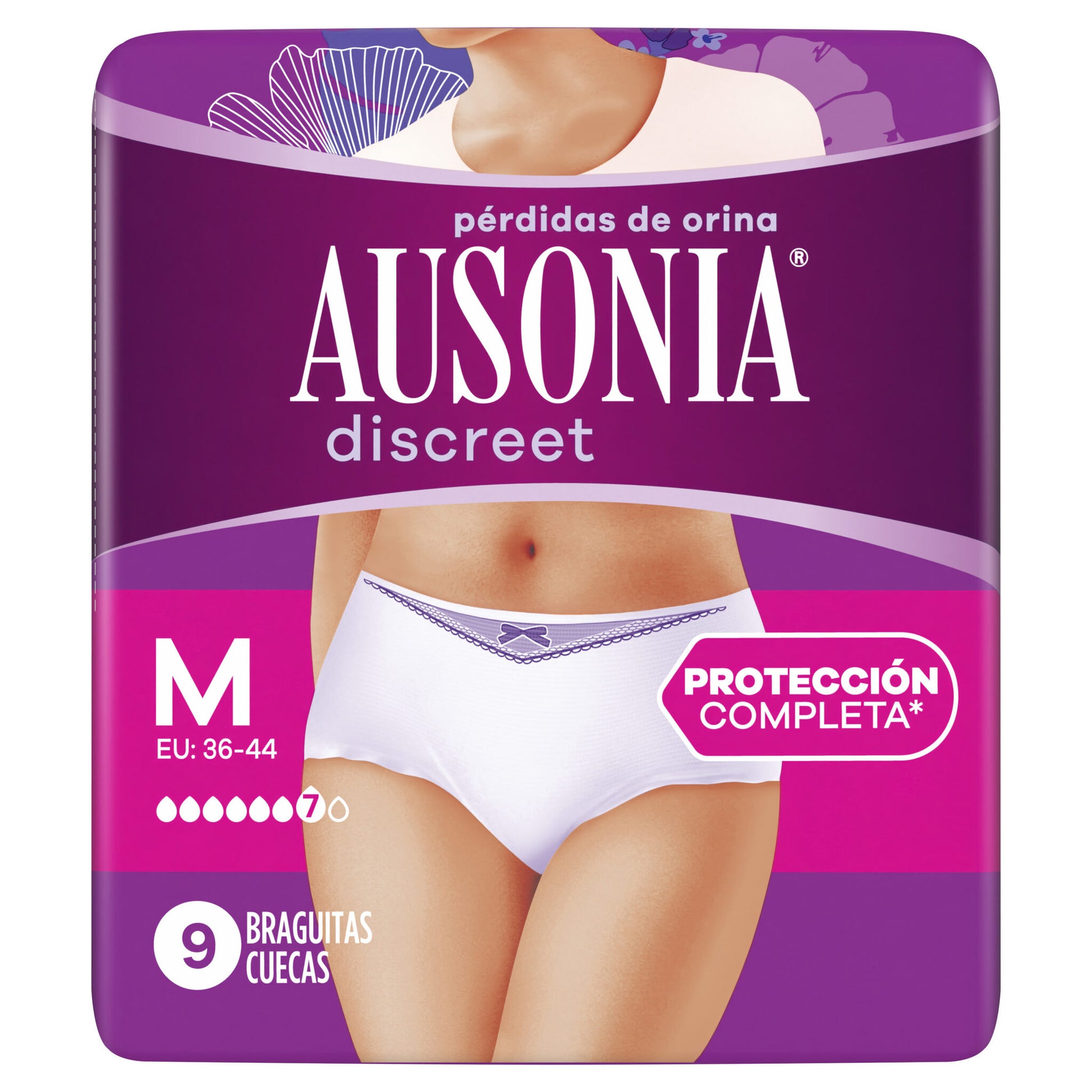 Compresa incontinencia pants plus m discreet Ausonia 9u
