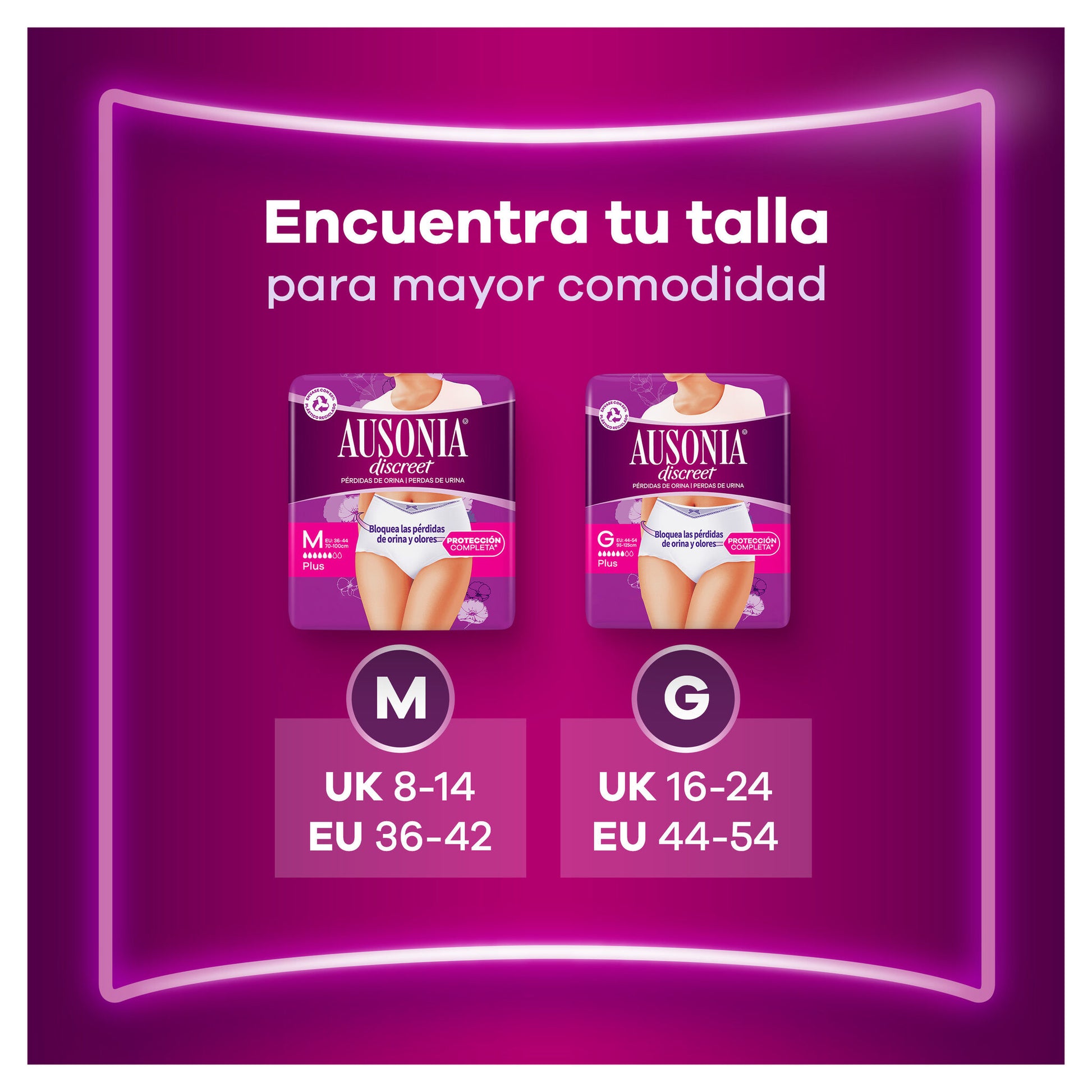 Compresa incontinencia pants plus m discreet Ausonia 9u