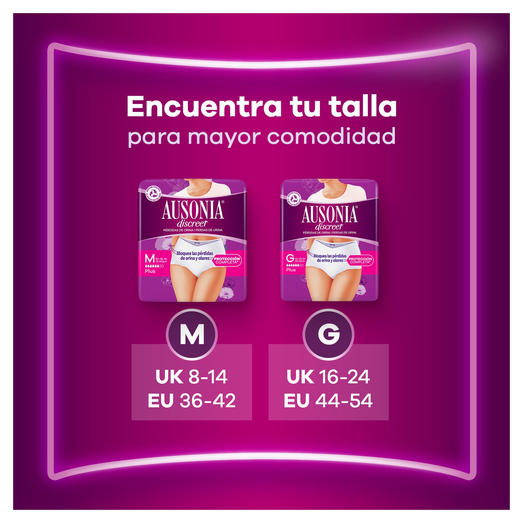 Compresa incontinencia pants plus m discreet Ausonia 9u