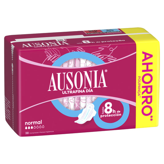 Compresas normal alas Ausonia 38u La Despensa