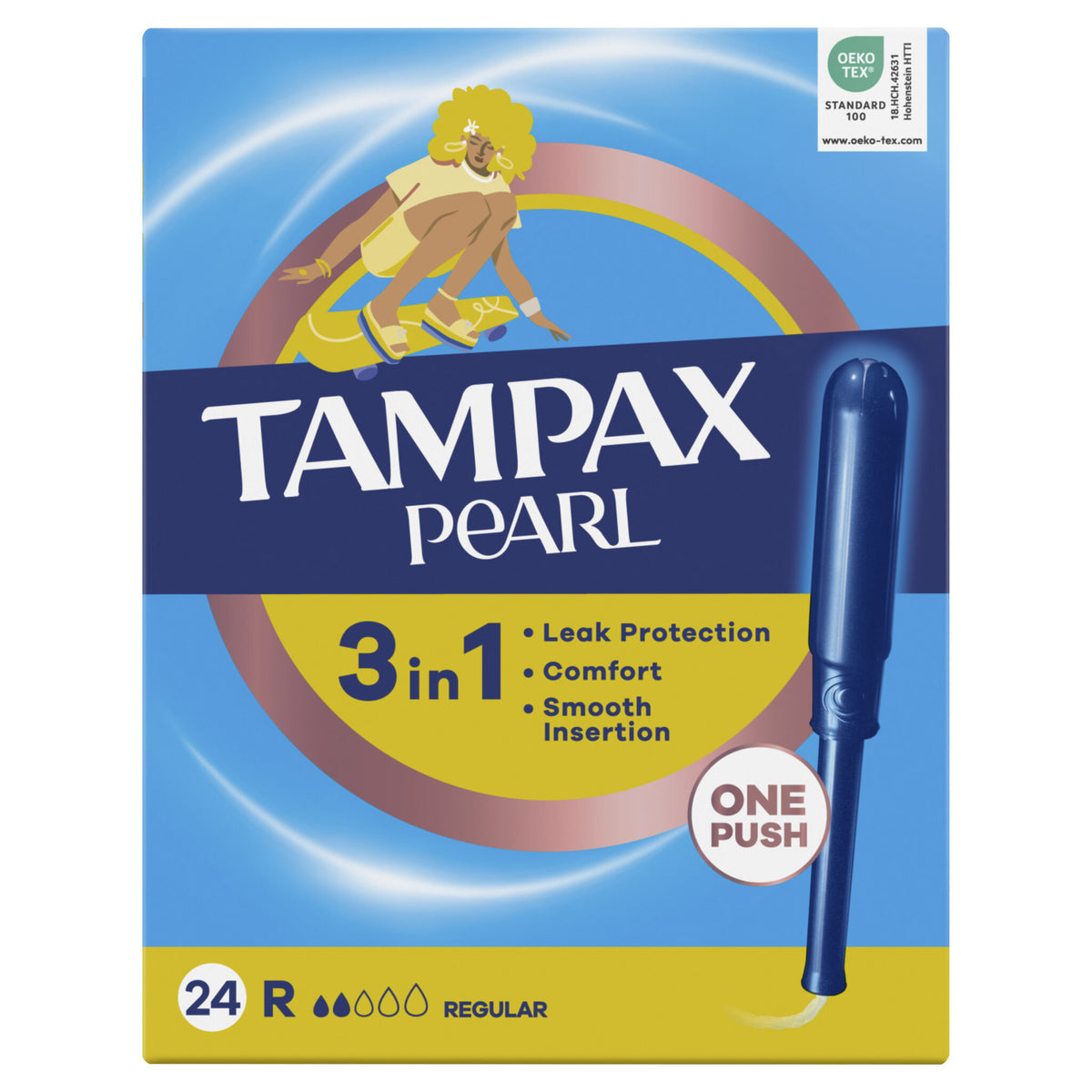 Tampón regular pearl Tampax 24u