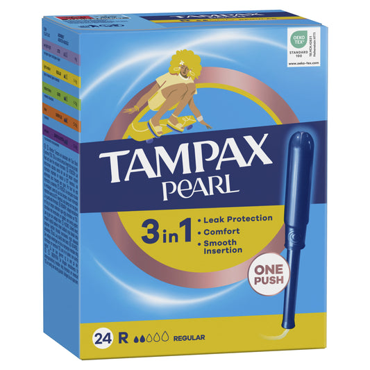 Tampón regular pearl Tampax 24u La Despensa