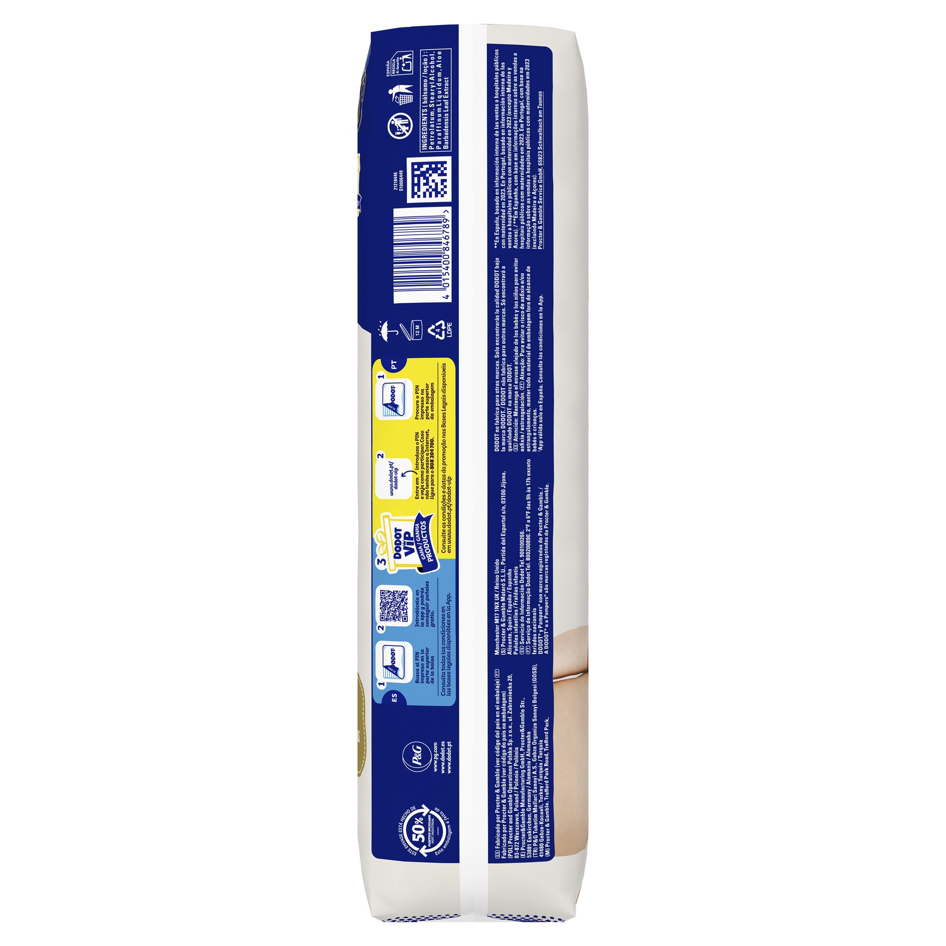 Pañal sensitive t2 Dodot p58