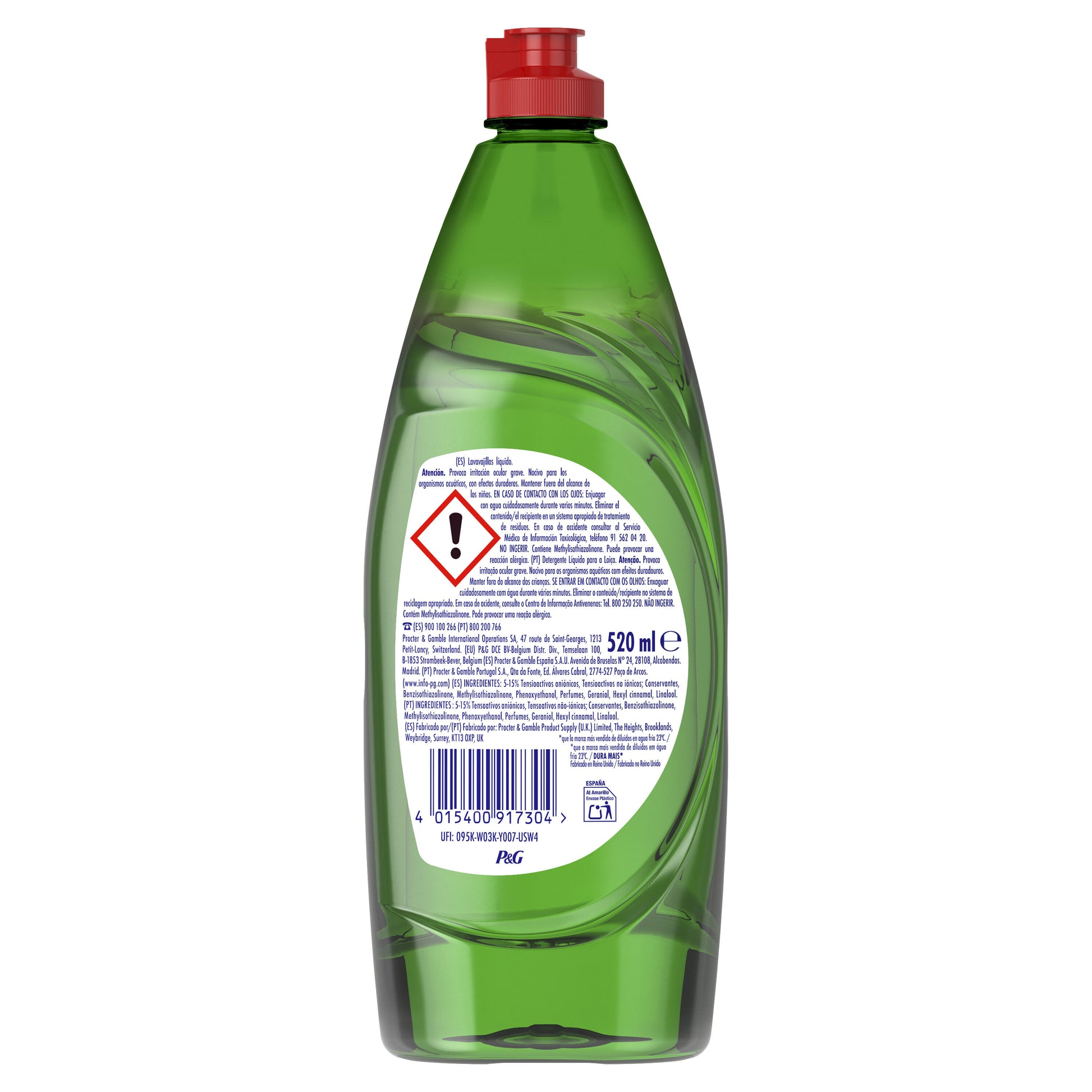 Lavavajilla concentrado original Fairy 520ml