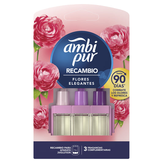 Ambientador recambio 3 volution flores elegant Ambipur 1u La Despensa