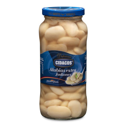 Alubia cocida judiones extra cristal Cidacos 400g La Despensa