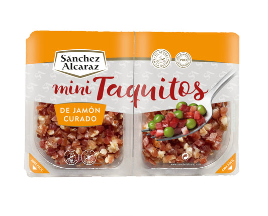 Jamón curado mini taquitos Sánchez Alcaraz p2 40g/u La Despensa