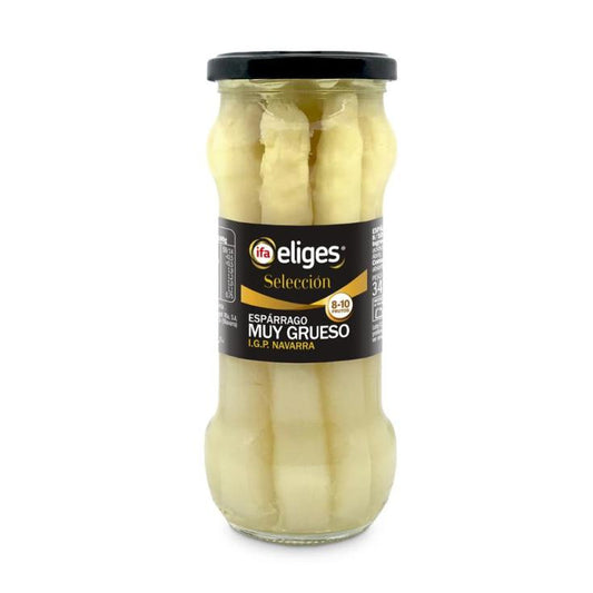 Espárrago blanco blanco extra cristal nav Ifa 8/10 205g escurr La Despensa