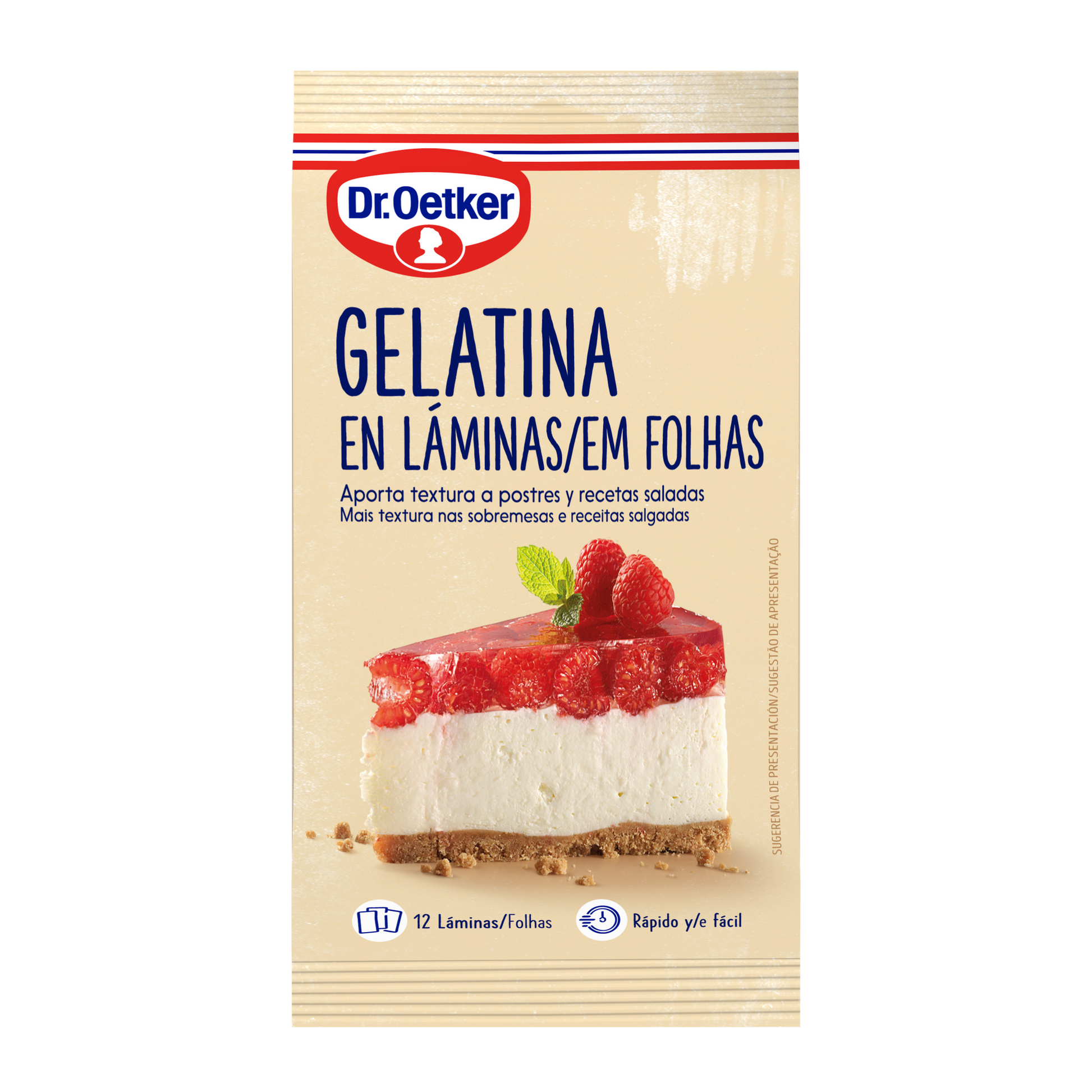 Gelatina laminas Dr oetker p12 20g