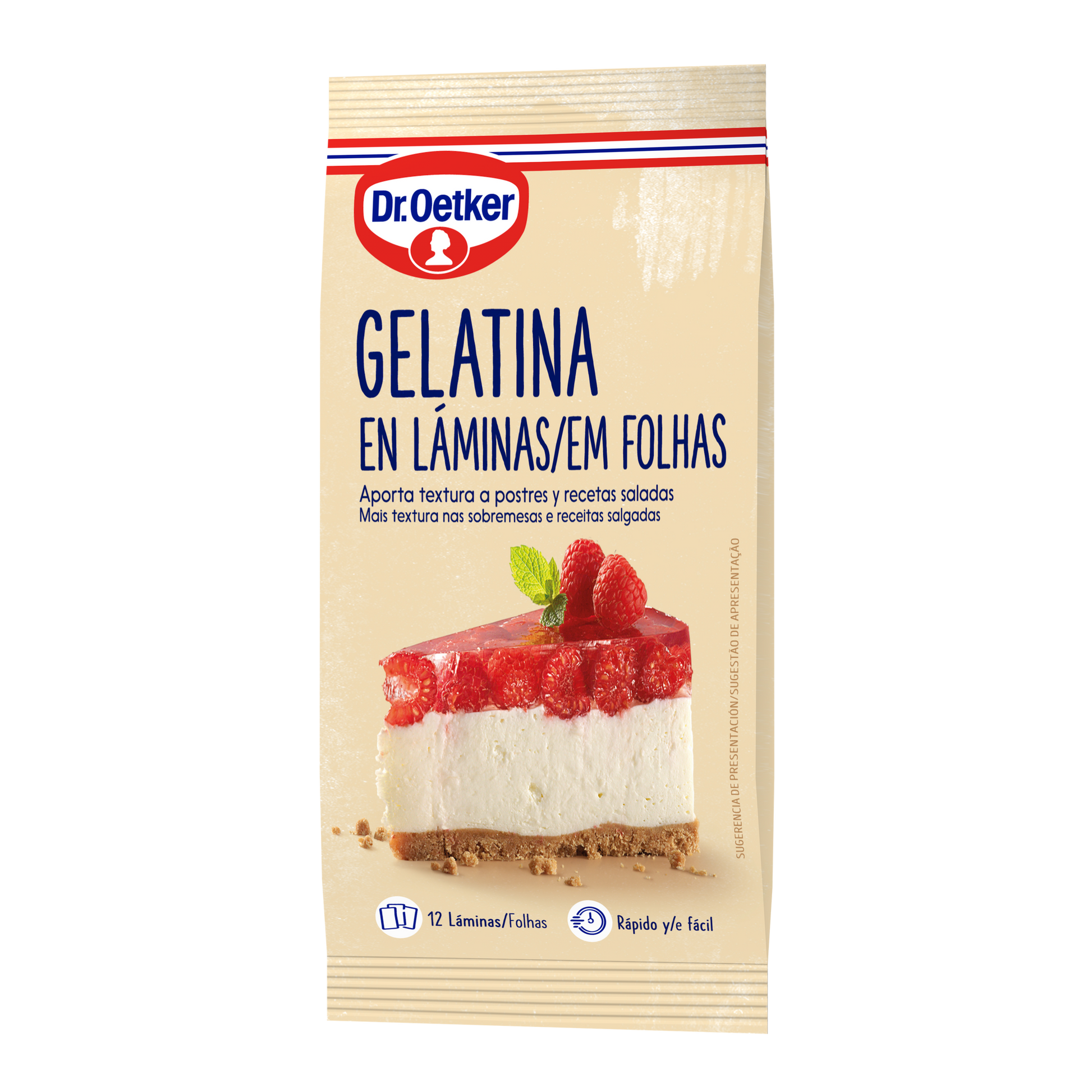 Gelatina laminas Dr oetker p12 20g