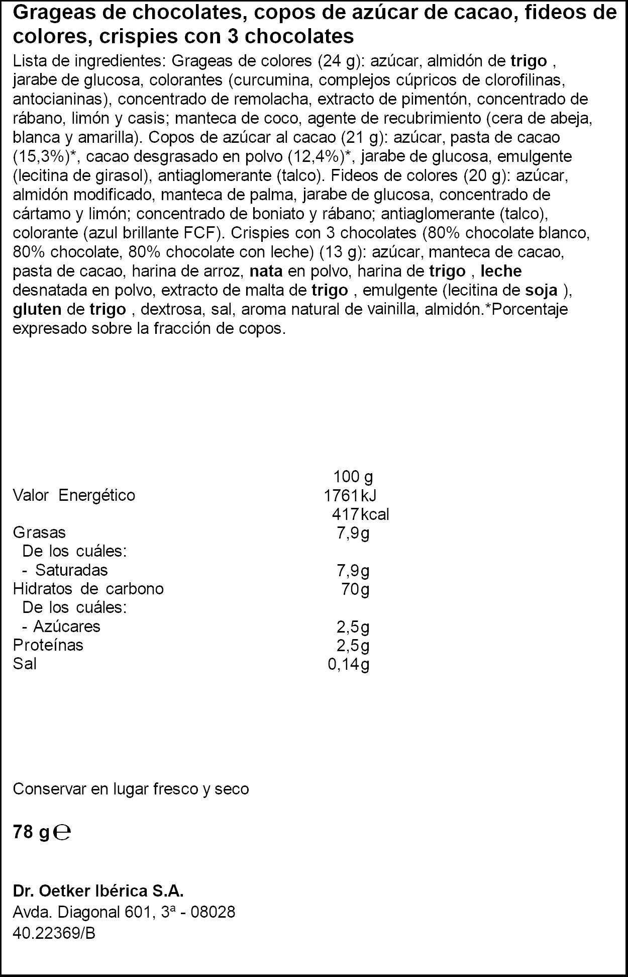 Decomagia fantasía Dr oetker 78G
