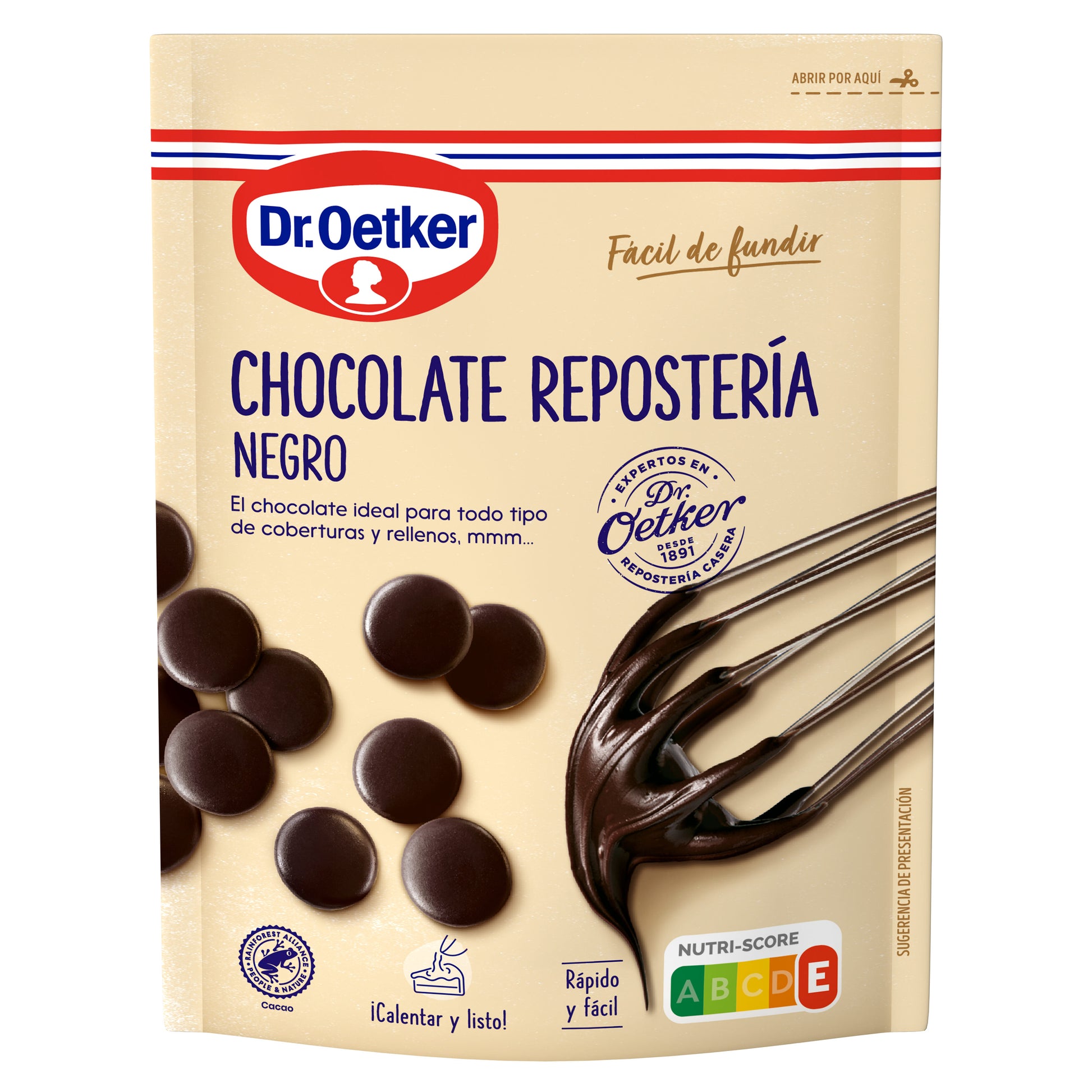 Chocolate reposteria negro Dr oetker 150g