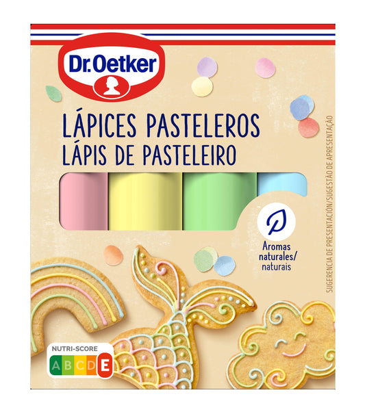 Lapices pasteleros color pastel Dr Oetker p4 60g La Despensa
