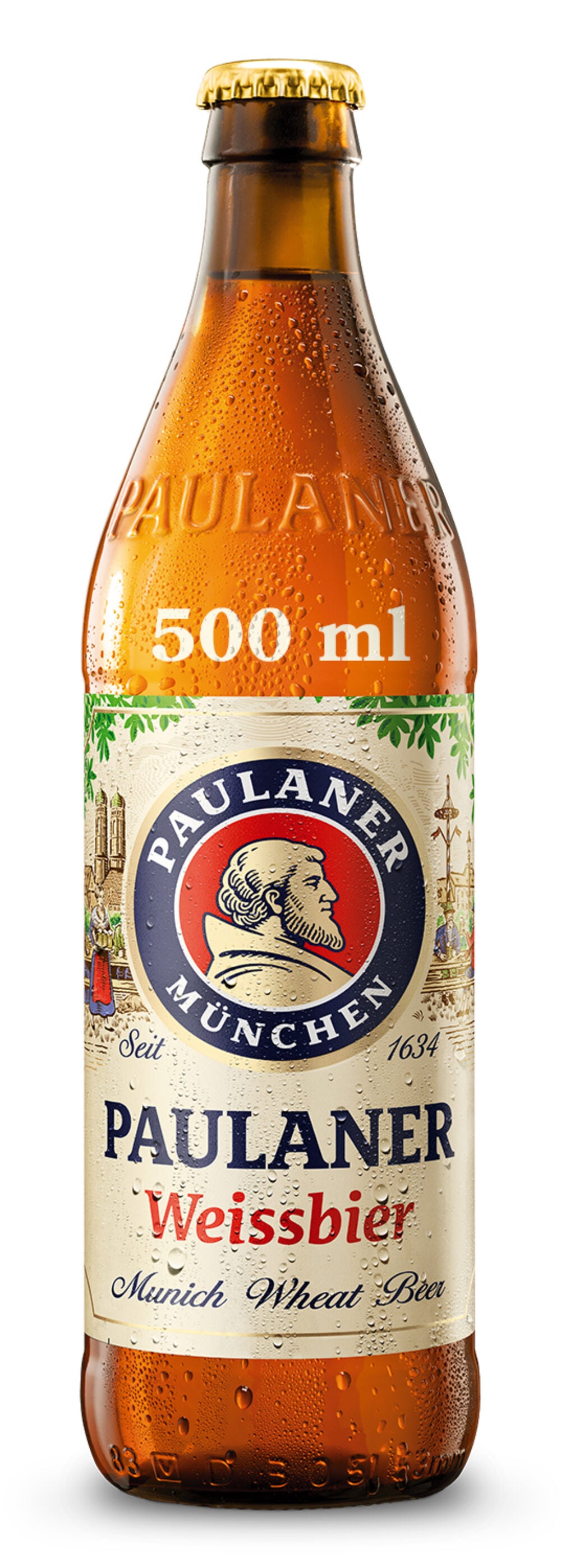 Cerveza especial cristal Paulaner weissbier 550ml