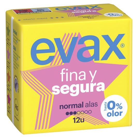 Compresa normal alas fina y segura Evax 12u La Despensa