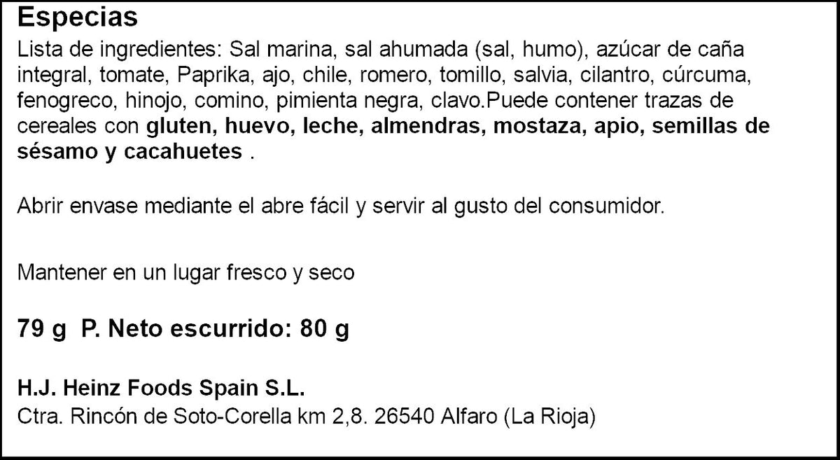 Sazonador pollo Just spice 79g