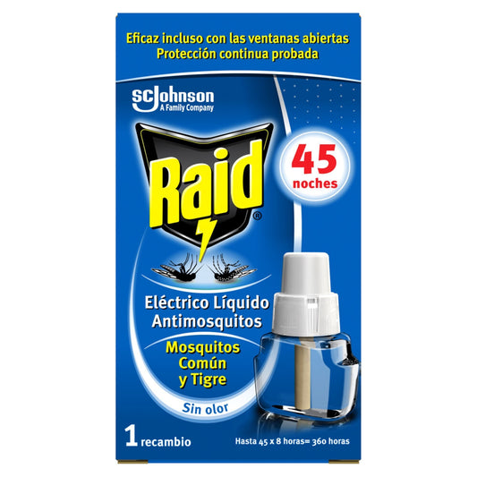 Insecticida recambio eléctrico Raid 45d La Despensa