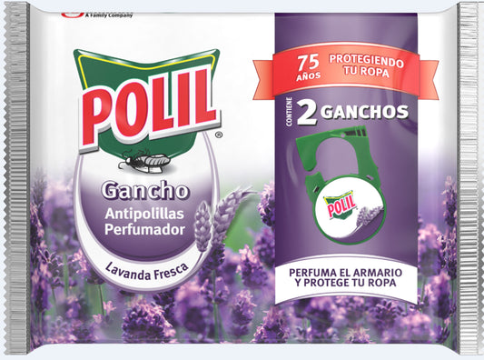 Colgador antipolillas lavanda polil duplo Raid 2u La Despensa